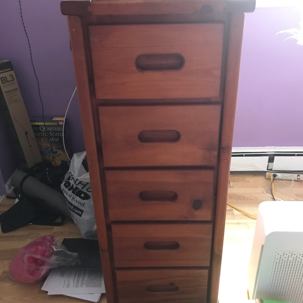 Cabinet with drawers-oak.